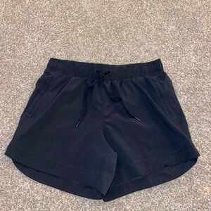 Black running shorts